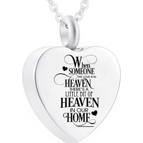 Cremation Jewelry Small Souvenir Urn Necklace For Ashes Of Humans/Pets Ashes Heart Pendant Souvenir With Filling Kit