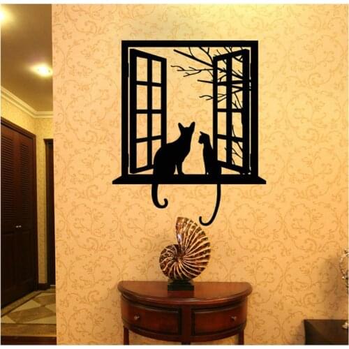 Window Cat Metal Cutting Dies Stencil Scrapbooking DIY Album Stamp Paper Emboss