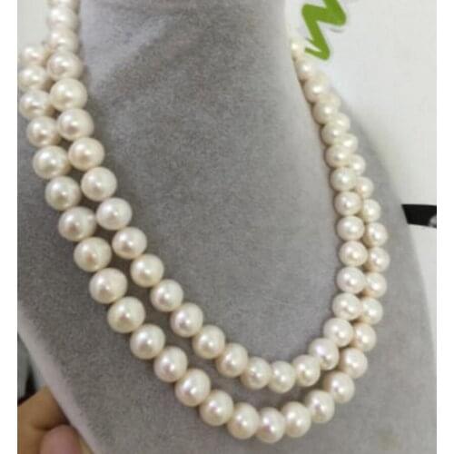 Free shipping 38INCH14K ROUND12MM SOUTH SEA WHITE PEARL NECKLACE