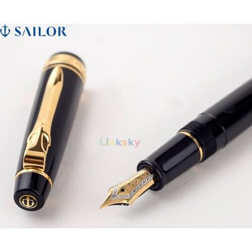 Sailor Fountain Pen Professional PROGEAR Slim Gold Bold , 11-1517/1518,14 Gold Bicolor Finish,High Grade Signature Pen