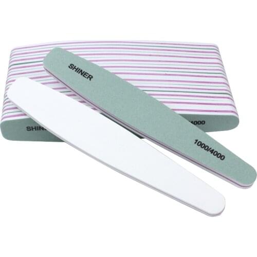 20pcs Nail Art Sanding Buffer Nail Files 1000/4000 Green Foam Diamond Buffer Block Lime a Ongle UV Gel Polish Glitter Manicure