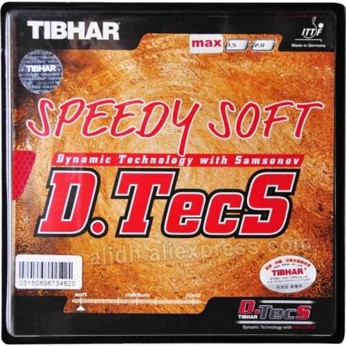 Original Tibhar Speedy Soft D.TECS table tennis rubber pimples out attack for table tennis rackets blade ping pong rubber