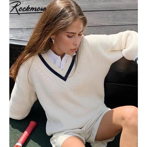 Женские вязаные пуловеры Rockmore China At AliExpress