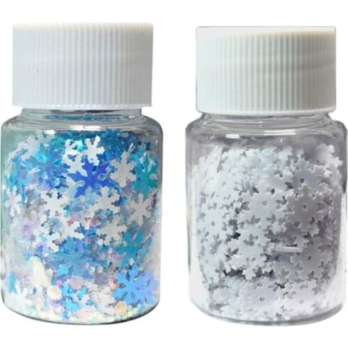 Snowflake Bright Flakes Sequins Kit DIY Snowflake Resin Fillings Glitters Resin Art Decor Fillers Jewelry Making 10g Per