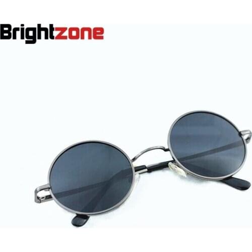 Retro & Vintage Metal Full Rim Total Round 100% Polarized UVA and UVB Protection Fishing Driving Sunglasses Sun Hider Glasses