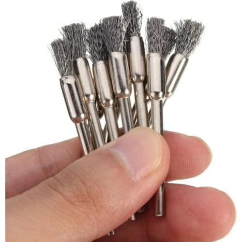 Steel Rotary Joint Knot Flat Wire Wheel Cup Brush Disk Rust Removal Brush Rotary Tool Dremel Polishing Set Accessories Kit