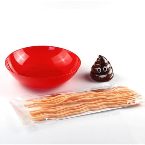 Removed Noodles Family Desktop Game Don't Let The Shit Fall Into Bowl Funny Toy Balance Game Party Prank kids Novel Gift