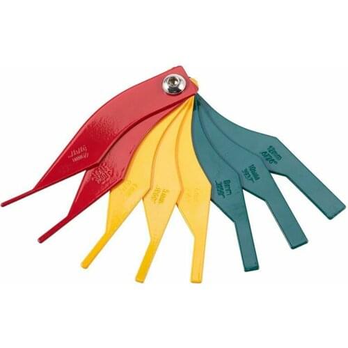 Universal Car Brake Pads Scale Brake Pads Thickness of the brake Gauge 8 in 1 iron Brake Pads Thickness Gauge