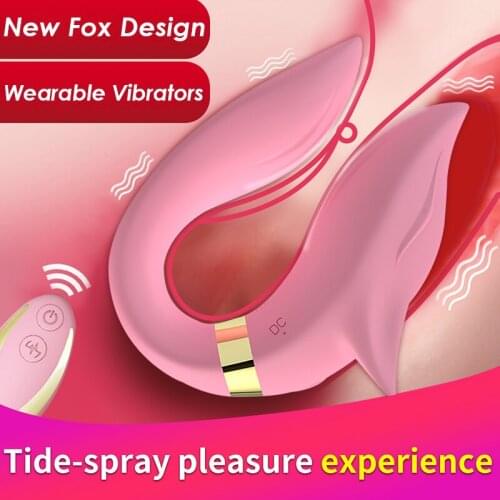 Remote Control Clitoris Vibrator Vibrating Massager with 9 Vibration Modes Wearable G spot Pink Clitoris Vibrator Hot Products