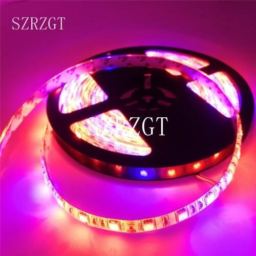 5M Waterproof 5050 Grow LED Flexible Strip Tape Light 3 / 4 / 5/6/7/8 Red 1 Blue Aquarium Greenhouse Hydroponic Plant Grow Lamp