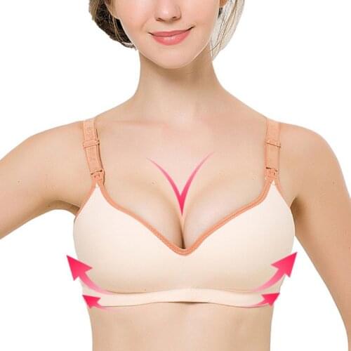 New Adjustable Women Maternity Breastfeeding Underwear Ladies Cotton Brassieres One-piece Seamless Wireless Push Up Bras W4