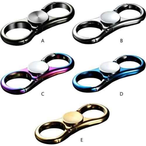 1Pc Fidget Spinner Hand Spinner Metal EDC Blue Car Key Chain Pendant Key Ring Handspinner Antistress Toys