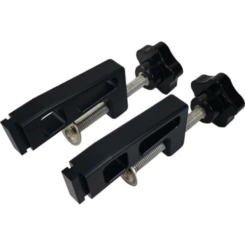 2PCS 75 Type Woodworking Profile Fence Fix Clamp Bracket / 45 Type T Track Slot Clip Special Fixing Clips G Clamp Fixture Tools