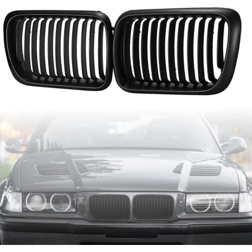 2pcs Factory Style Car Front Kidney Sport Grille Grill for BMW E36 318i 323i 1997 1998 1999