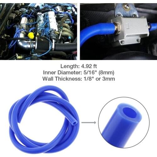 1.5m Car Silicone Vacuum Hose 5/16" 8mm Fuel/Air Hose/Line/Pipe/Tube For Motorcycle Boat RV Auto ATV Quad Etc Car Accessories