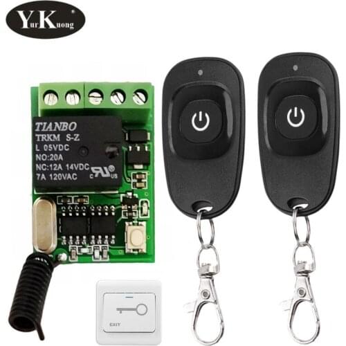 Door Access Electric lock Door Open Button Remote Control Switch Trigger button Wireless Remote Control Switches 315 433 Learnin