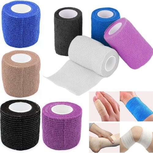 3 Size Self Adhesive Elastic Bandage Sport Tape Elastoplast Emergency Muscle Tape First Aid Tool Knee Support Adhesive Bandage
