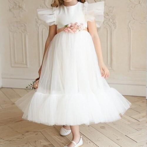 Elegant Flower Girls Dress For Wedding And Party Princess Dresses Kids Girls Summer Dress Vestidos Children Costumes