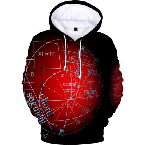 Science Formula 3d Hoodies Sweatshirts Colorful 3D Man Woman Funny Math Physical Chemistry Hooded Streetwear Kawaii Kids Clothes