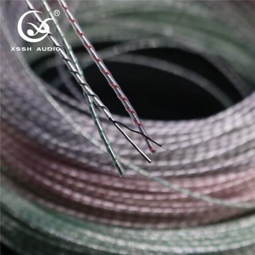 XSSH audio 1 one core sinr silver plated Banana Plug gle core Valhalla IDY OFC coppeCable Colors Speaker Cord Cable Wire