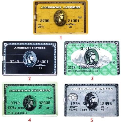 Credit Card American Express Card USB Flash Drive Pen drive 4GB 32G 8GB 16GB usb bank card Memory Sticks pendrive u disk