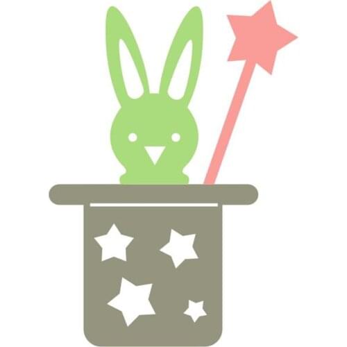 Metal Magic rabbit paper die cutting dies for Scrapbooking/DIY Easter wedding Halloween Easter card