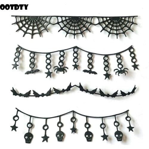 Halloween Spider Bat Skull Metal Cutting Dies Stencil Scrapbooking DIY Album Stamp Paper Card Embossing Decor Craft New For 2021