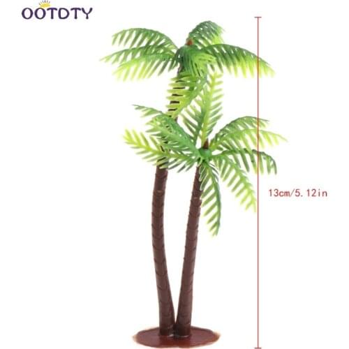 Mini Scenery Landscape Model Simulation Coconut Palms Tree Home Decor Ornaments #20/29L