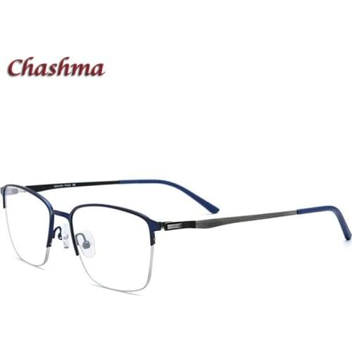 Men Frame Pure Titanium Prescription Glasses Light Frame Optical Eyewear Semi Rim Spectacles Super Quality for Male