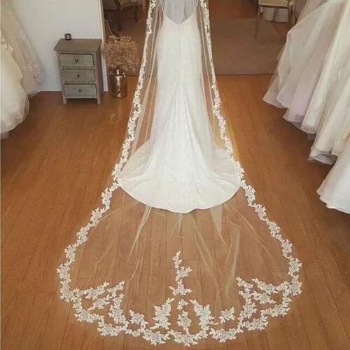 Noble Weiss Wedding Long Veils
