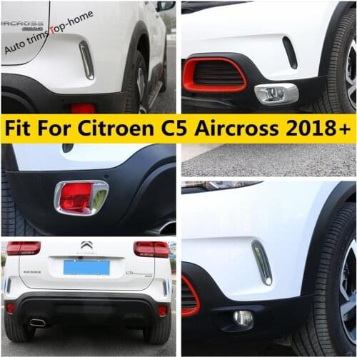 Front / Rear Fog Lights Lamps Frame / Eyebrow Strip / Bumper Air AC Outlet Vent Cover Trim For Citroen C5 Aircross 2018 - 2021