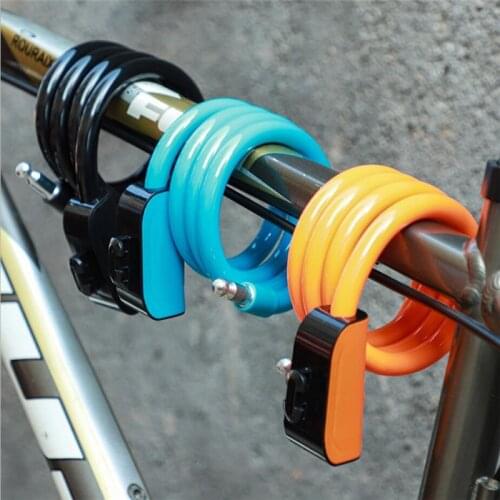 Theft Spiral Steel Cable Universal Protective Bicycle Lock Stainless Steel Cable Coil Bicycle Accessories Bike Cycling Lock