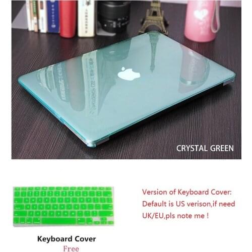 Crystal Laptop Case Keyboard Cover For Apple Macbook Pro Retina Touch Bar & ID Air 11 11.6 12 13 13.3 15 15.4 inch Hard Shell