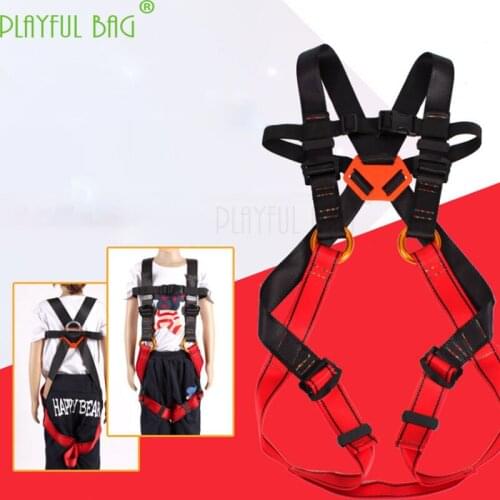 Full-body child seat belt rock climbing outdoor climbing double-back seat belt suspension Small medium large ZL29