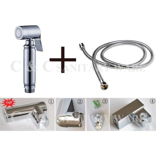With 150 cm Stainless Steel Hose And Holder (Gift), Muslim Handheld Shattaf Bidet Toilet Shower Spray A2007S