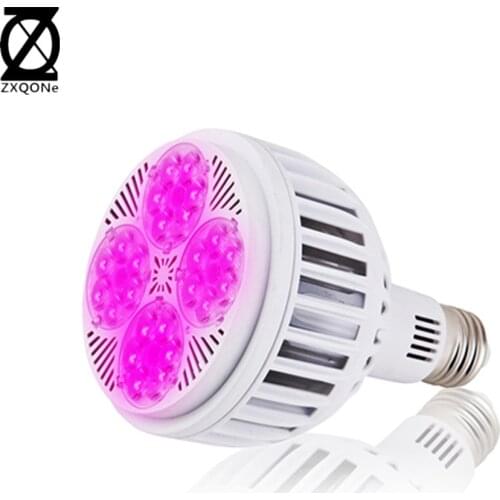 30W E27 led grow lamp Full spectrum plant grow PAR lamp for indoor plant Aquatic plants vegetables grow