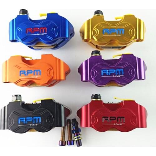 Motorcycle Rpm Brake Caliper Brake Pump 82mm Mounting 4 Piston Radial For Yamaha Kawasaki Scooter Rsz Jog Force Dirt Bike Modify