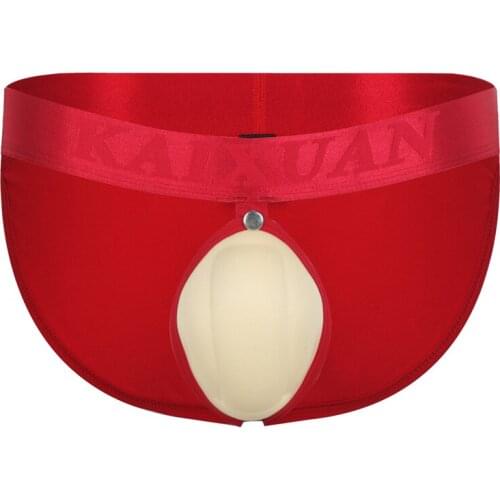 Sexy Underwear Tanga Thongs Mens G string Bikini Briefs Removable Big Pouch Jockstrap Gay Cotton Underwear