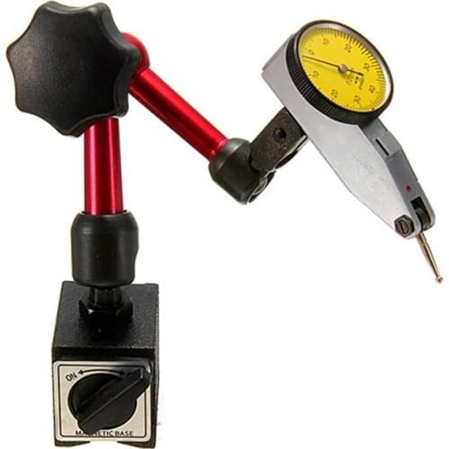Mini Universal Flexible Dial Test Indicator Magnetic Base Bracket Stand Table Scale Precision Indicators Measure Meter Tool Set
