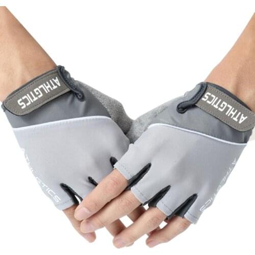 Cycling Half Finger Gloves Fitness Gloves In Spring And Summer Mens And Womens Sun Protection Anti-skid Breathable Gloves New