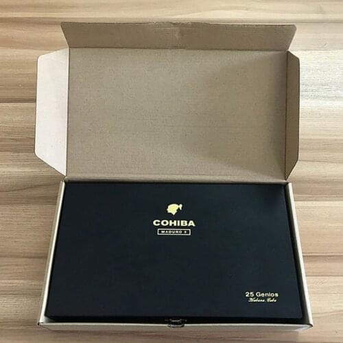 High Quality COHIBA Schwarz Matt MADURO 5 GENIOS 25 Habana Kuba