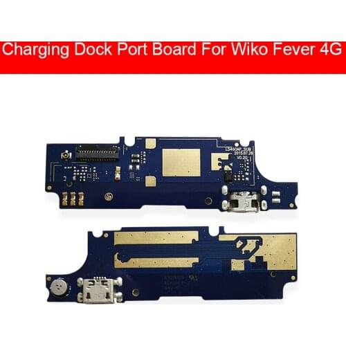 Micro USB Charger Dock Board For WiKO Fever 4G USB Charging Connector & Microphone Jack Board Repair Replacement Parts