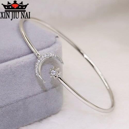 2020 hot new arrival arrived personality super shining creative Korean style womens opening star moon opening bracelet
