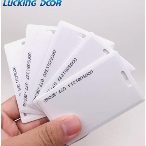 10PCS 1.8mm EM4100 Tk4100 125khz Access Control Card Key RFID chip id attendance card school induction id rice card