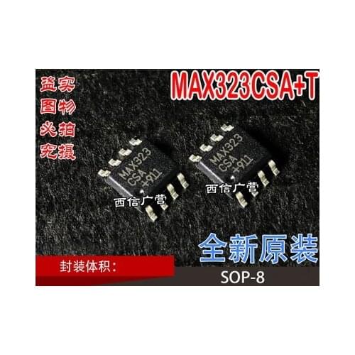 100% original 10PCS MAX323CSA+T MAX323CSA SOP8