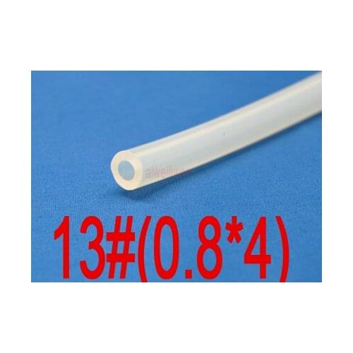 13# 0.8x4mm 0.8mm id 4mm od food grade silicone tube for Peristaltic Pump Creepage pump silicone hose Transparent tubing