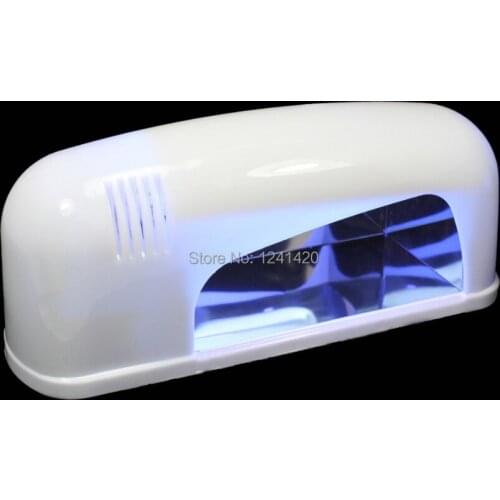 9W 110V Gel Curing Nail Machine Art Beauty UV Lamp Tube Light Acrylic Nail Dryer White Color UV Bulb US Plug Free Ship
