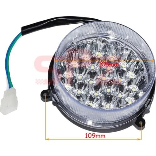 Motorcycle accessories modified lighting lamp shell LED suitable for inverted three-wheeled large Kawasaki ATV headlights