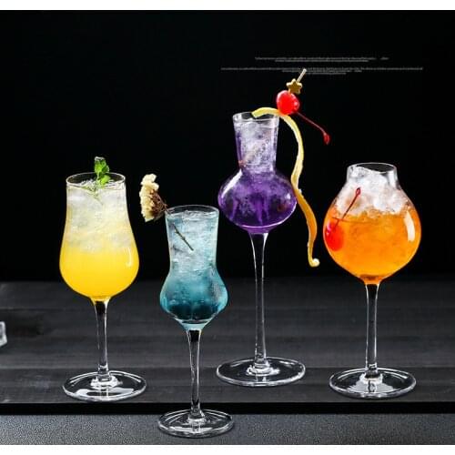 Lead Free Crystal Glass Sweet Wine Glass Cocktail Glass Goblet Special Drink Cup Transparent Bar Personality Wine Glass Gifts