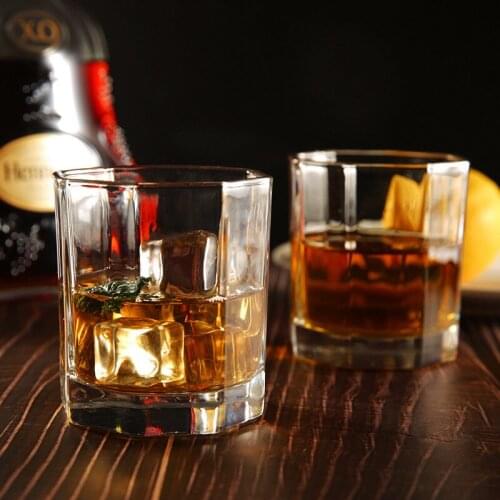 Household Glass Transparent Wine Thickened Teacups Foreign Wine Glasses Beer Glasses LargeCapacity Multifunctional Water Glasses